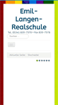 Mobile Screenshot of emil-langen-realschule.de